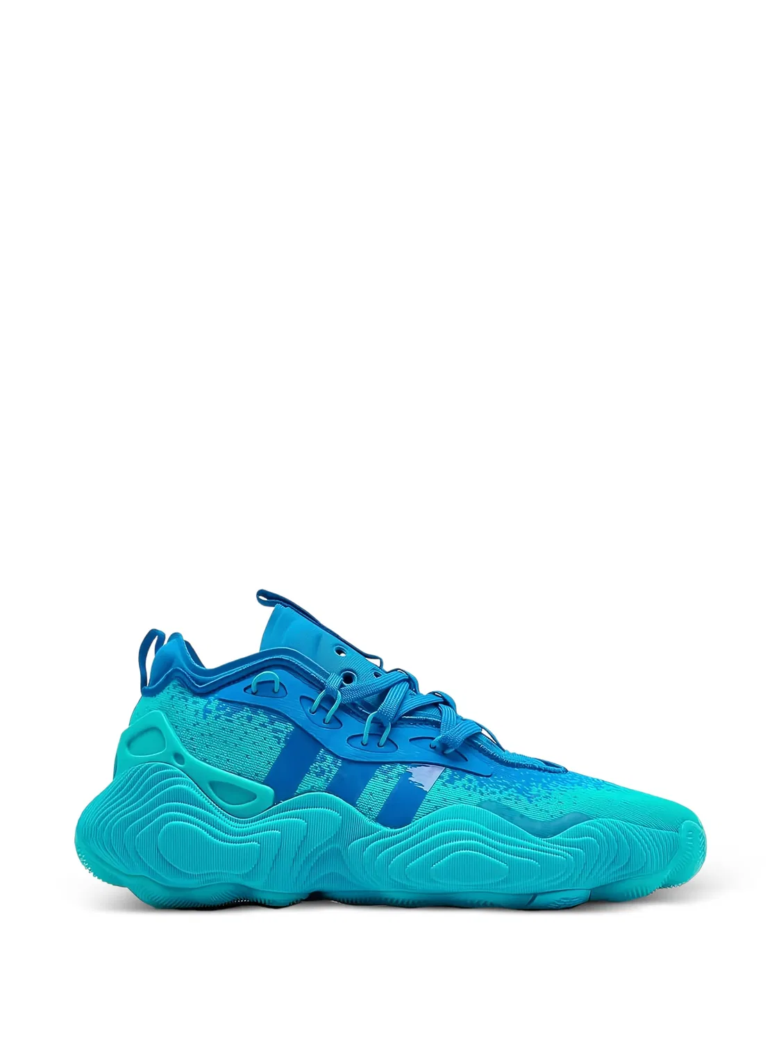Кроссовки Trae Young 3 Lucid Cyan/True Blue Adidas Kids, синий