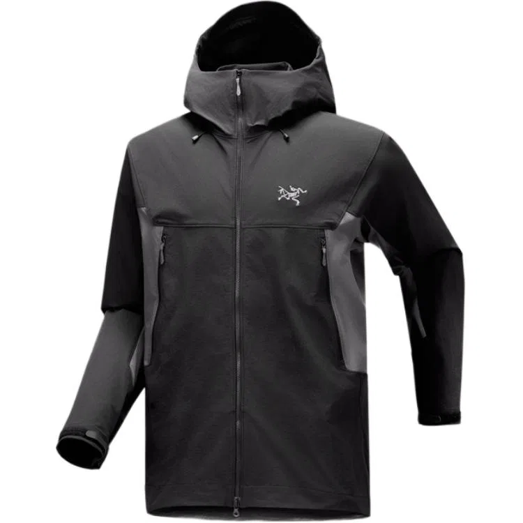 Мужская куртка-софтшелл с капюшоном SERRATUS, Arcteryx, Black