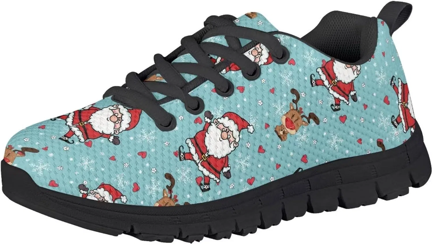 Детские кроссовки для девочек с дышащей сеткой Agoviwo, Santa Claus