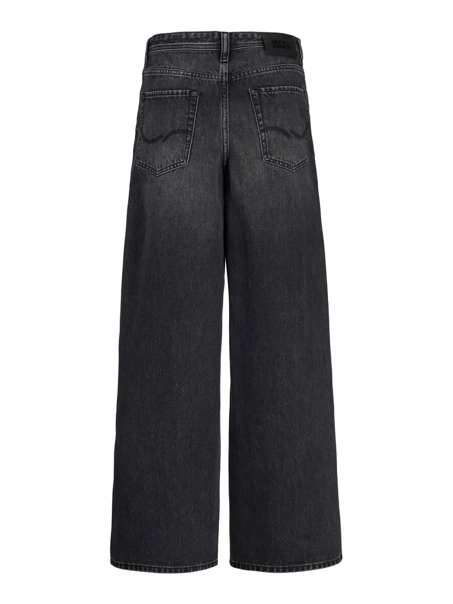 Джинсы Jack & Jones Junior Wide leg Jeans 'JJIDave JJOriginal' из черного денима — фото 3