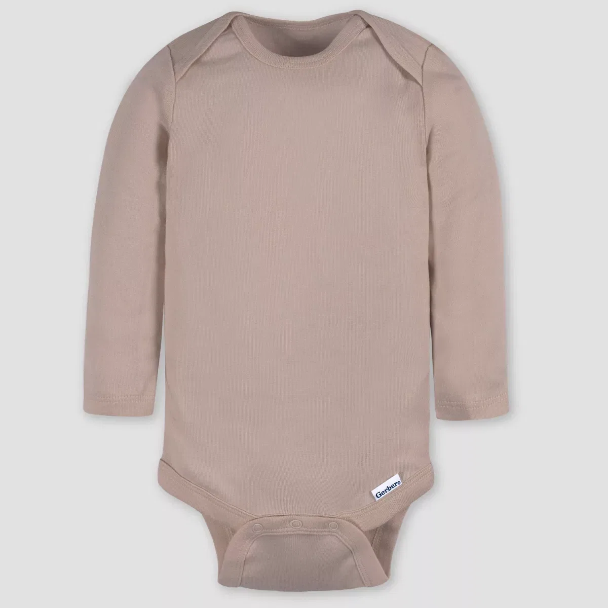 Детский боди-комбинезон с длинным рукавом хлопковый Gerber Baby 4pk Long Sleeve Onesies NEWBORN, Brown — фото 4
