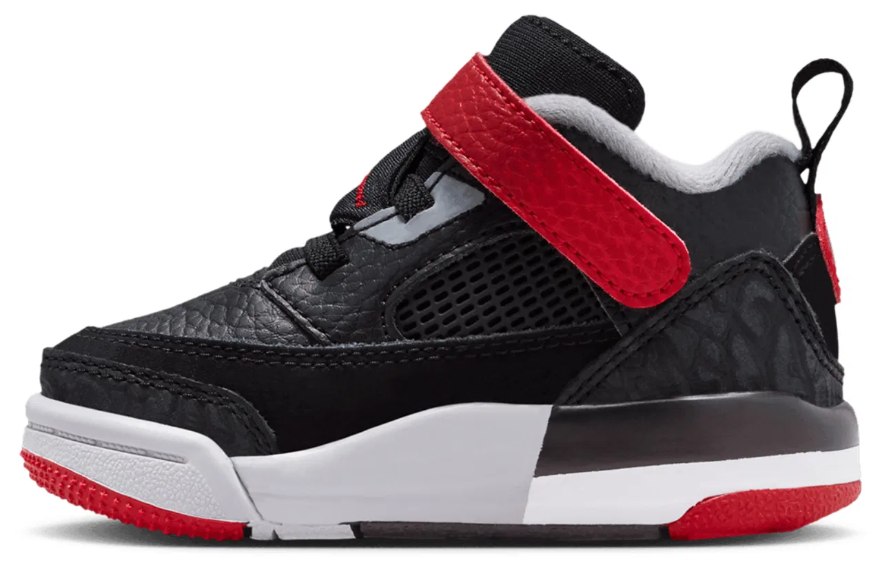 Кроссовки для мальчиков Spizike Low Jordan, цвет Gym Red/Black/Wolf Gray — фото 2