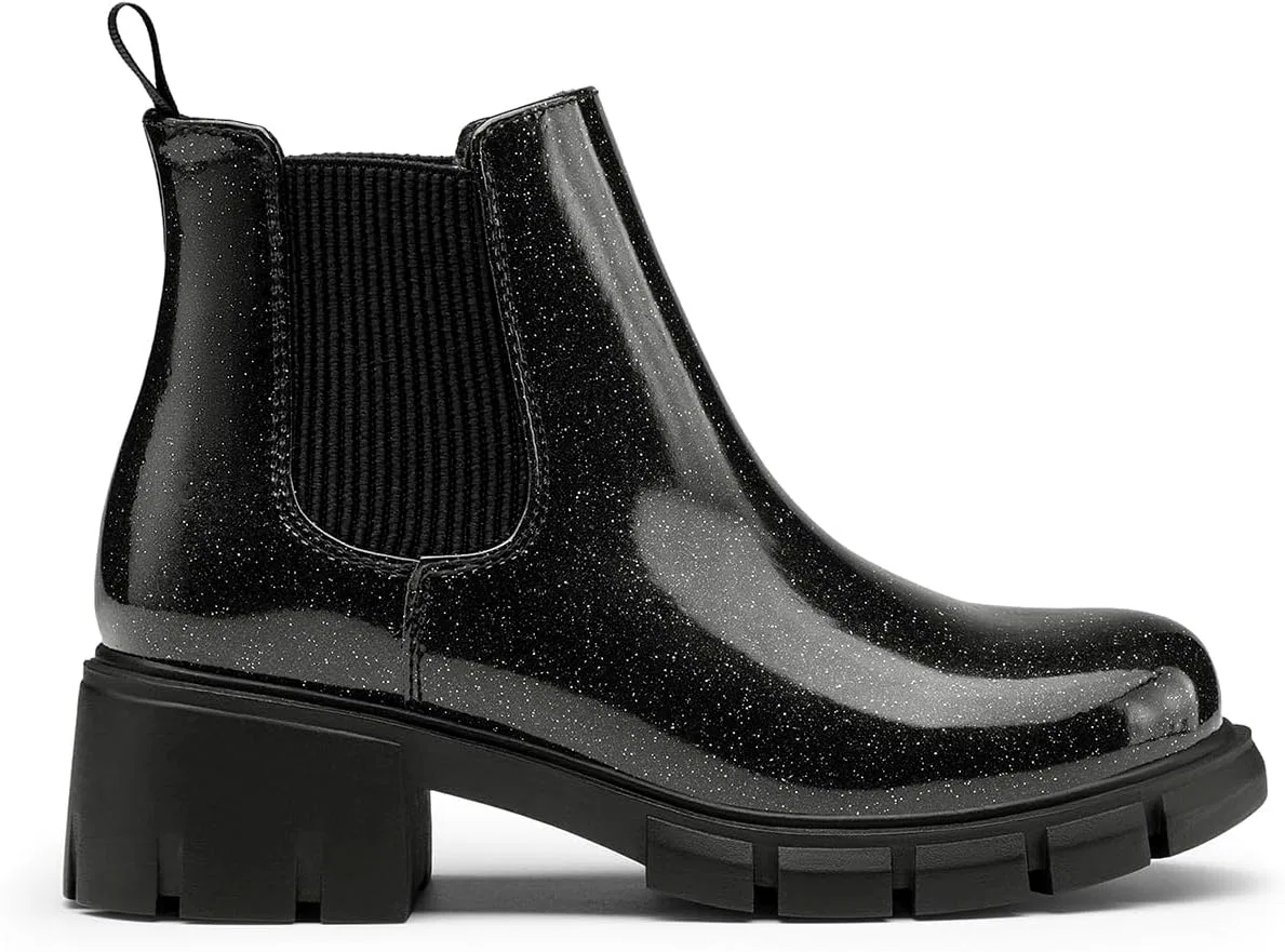 Детские ботинки для девочек на толстой подошве Athlefit, Black — фото 4
