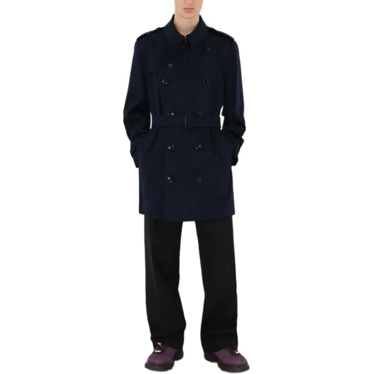 Мужское тренчкот Kensington Heritage Burberry, Coal Blue — фото 4