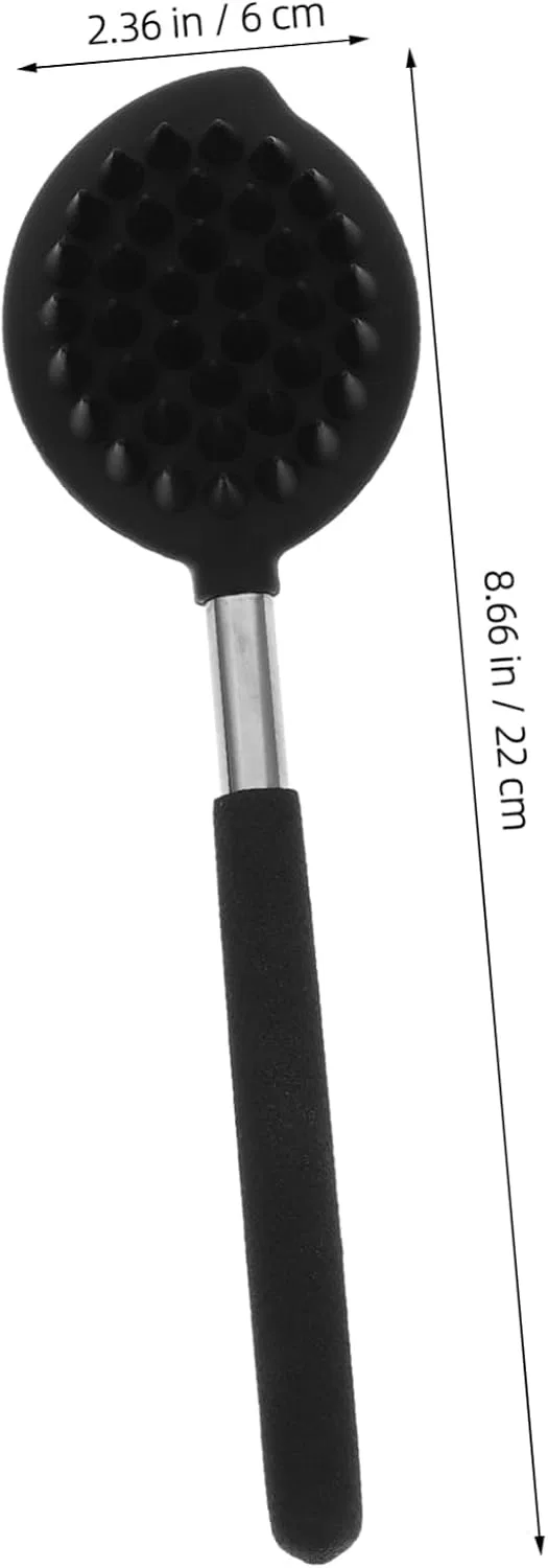 Набор силиконовых скрабов для тела, Healeved, 5 шт, 22x6x3 см, Black — фото 3