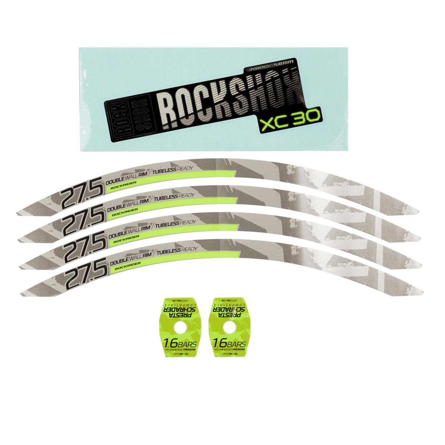 

Набор наклеек Наклейка E-ST520 желтая ROCKRIDER