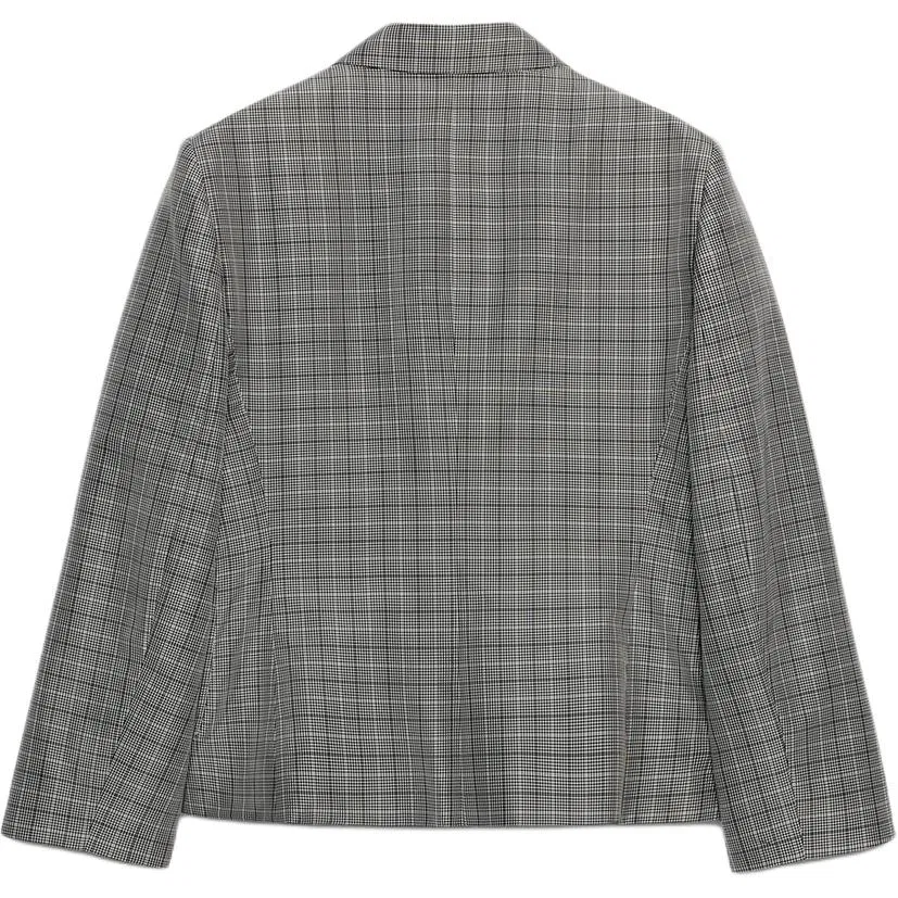 Женский деловой костюм с жакетом и брюками ZARA, Black/Nude — фото 3