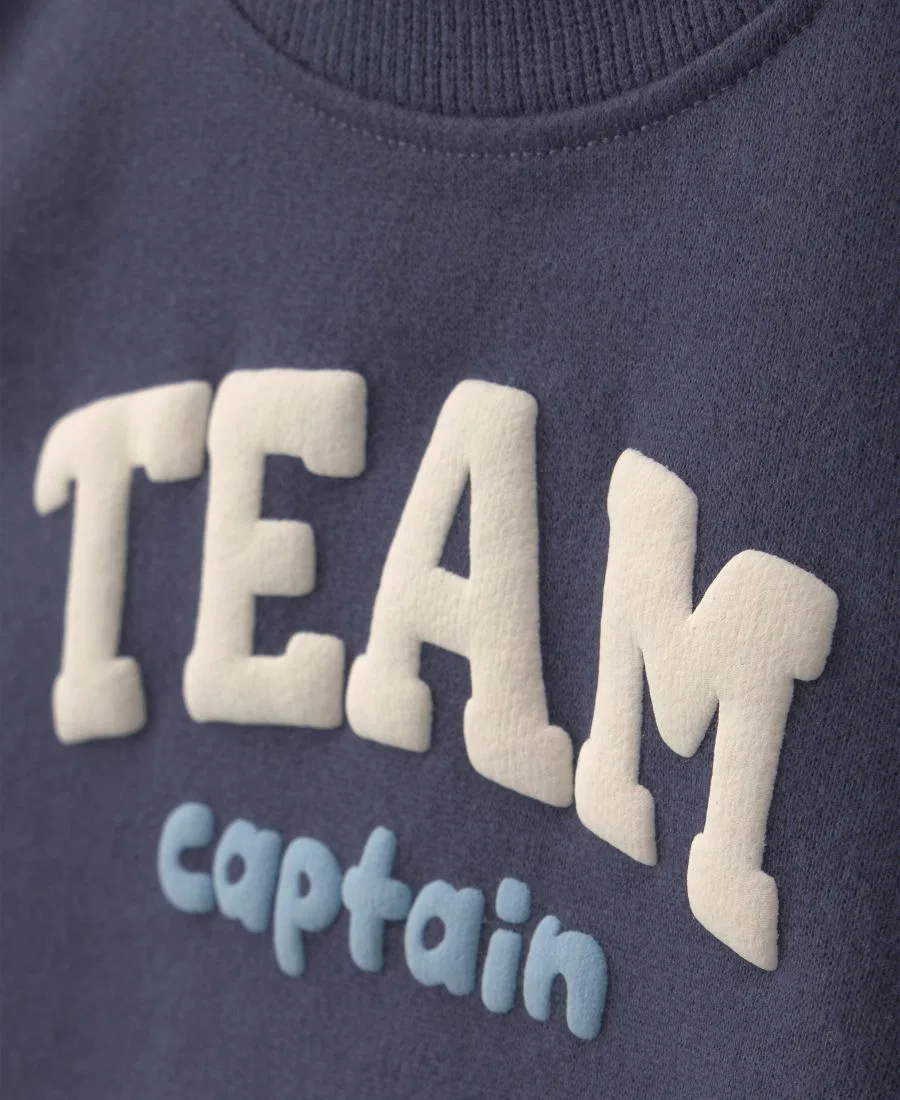 Комплект из 3 предметов для малышей: свитшот, штаны и боди с принтом, Team Captain Carter's, Blue/Gray — фото 3