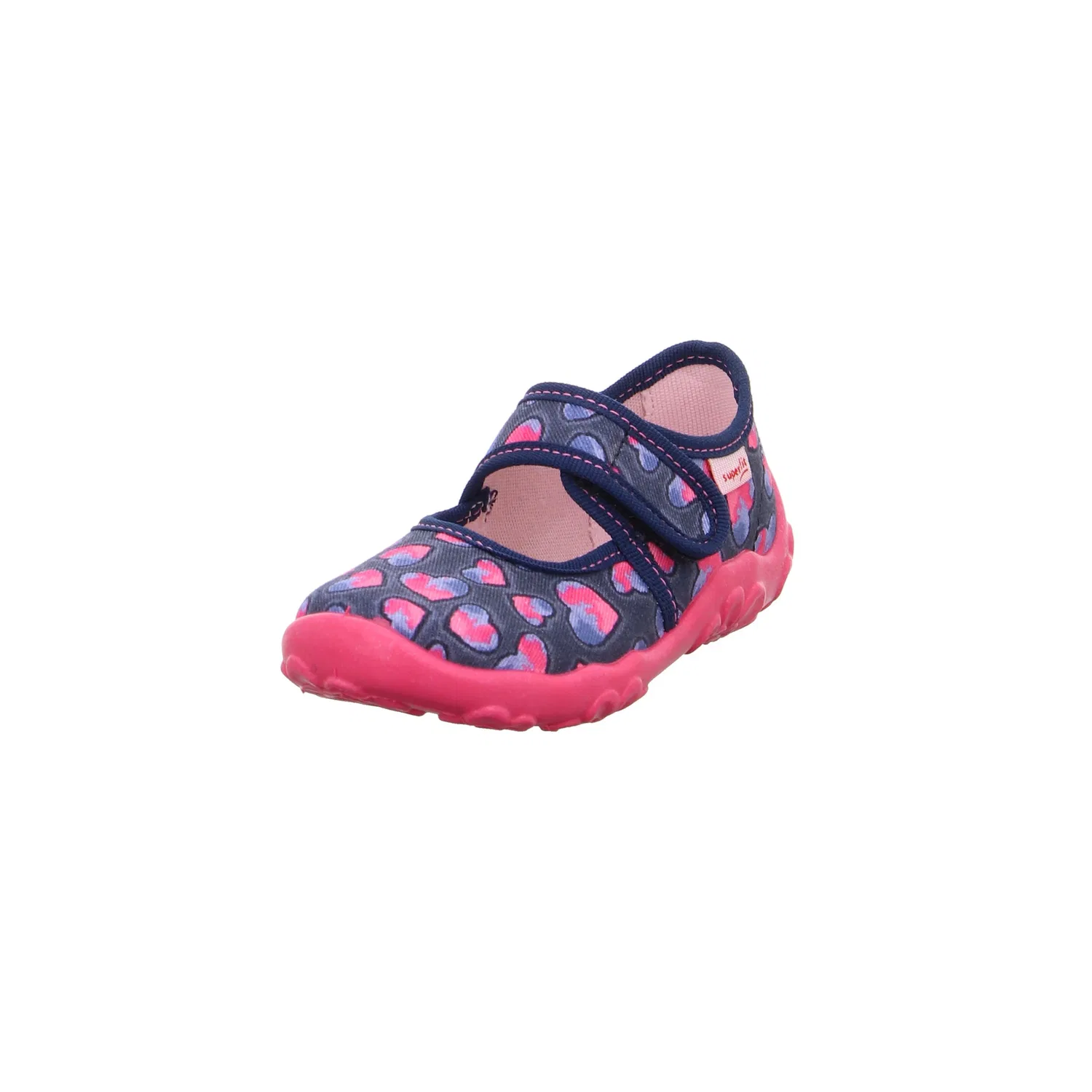 Детские тапочки с принтом Superfit, Dark Blue-Pink