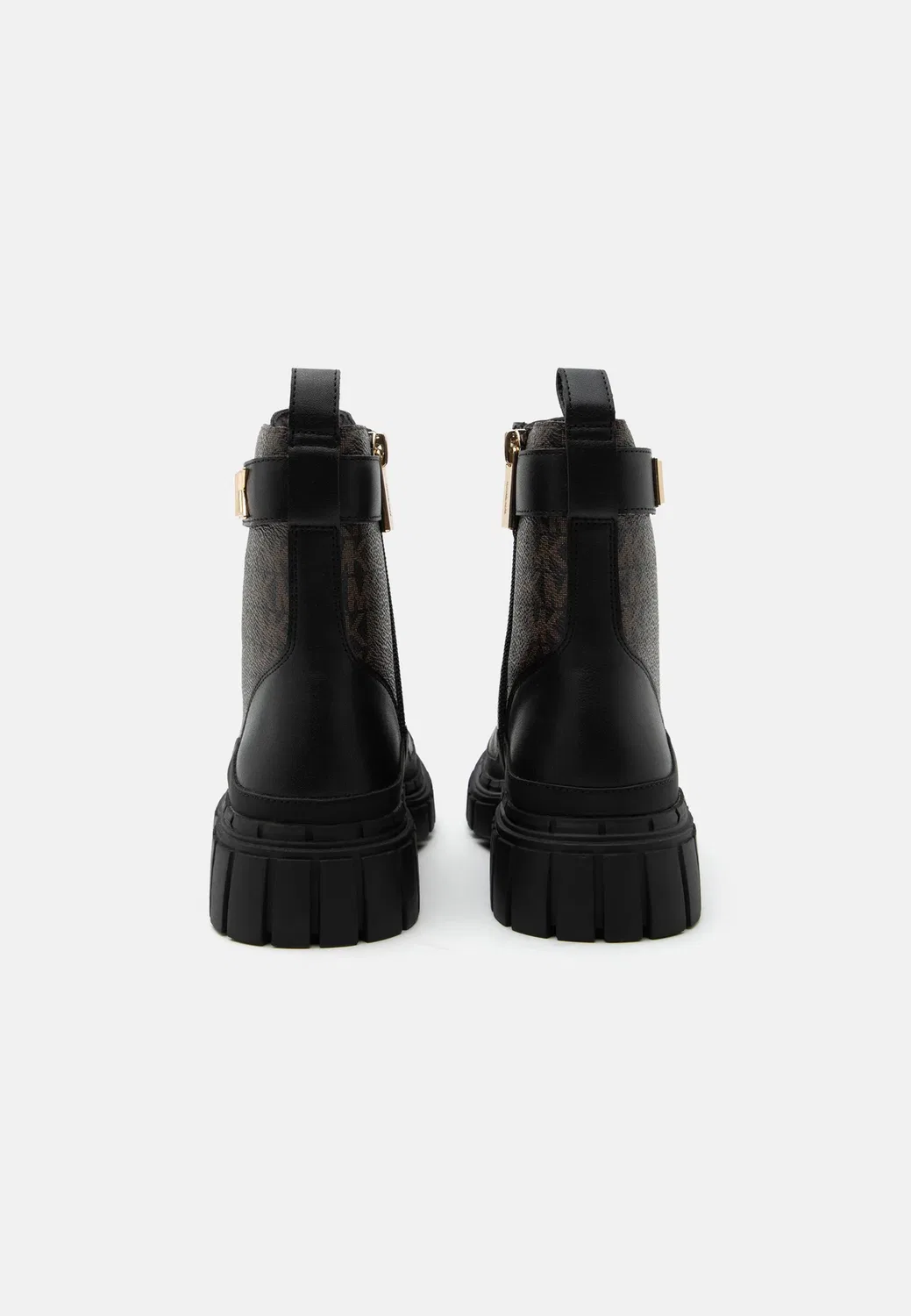 Детские и подростковые ботильоны Blake на шнуровке Michael Kors Kids, Brown/Butternut/Black — фото 3