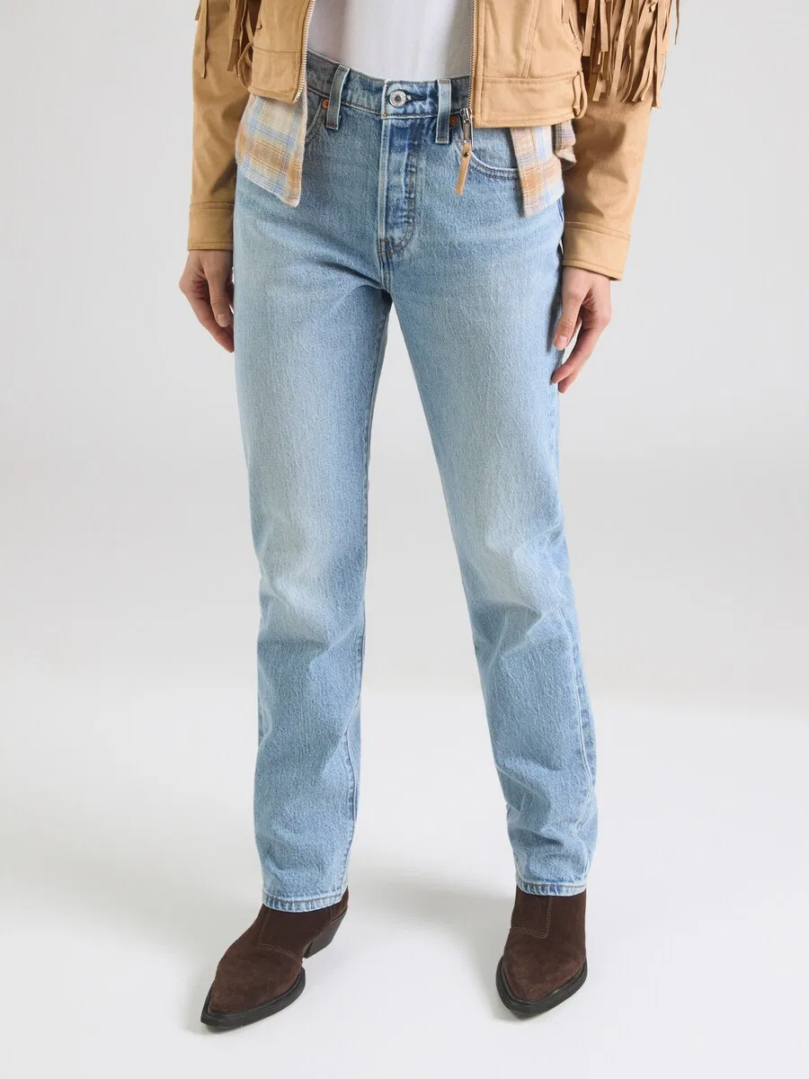 Джинсы LEVI'S Regular '501' светло-голубого цвета — фото 3