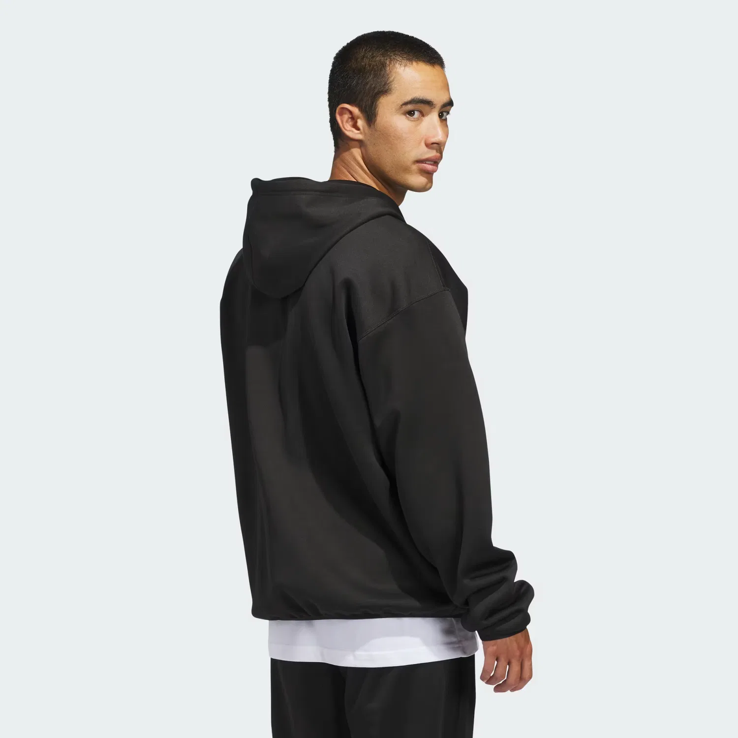 Мужское худи на молнии с технологией Climawarm Crazy Warm Adidas Performance, черный/белый — фото 2
