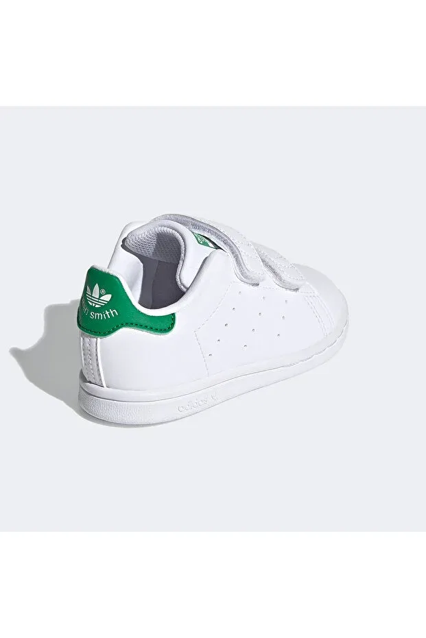 Детские кроссовки для девочек текстильные Stan Smith Adidas, White — фото 3