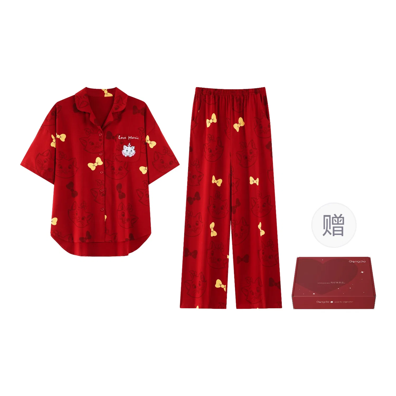 Детский комплект пижам в подарочной коробке Men's-Gift Box Set, Gongdie, Red Men's-Gift Box Set — фото 3