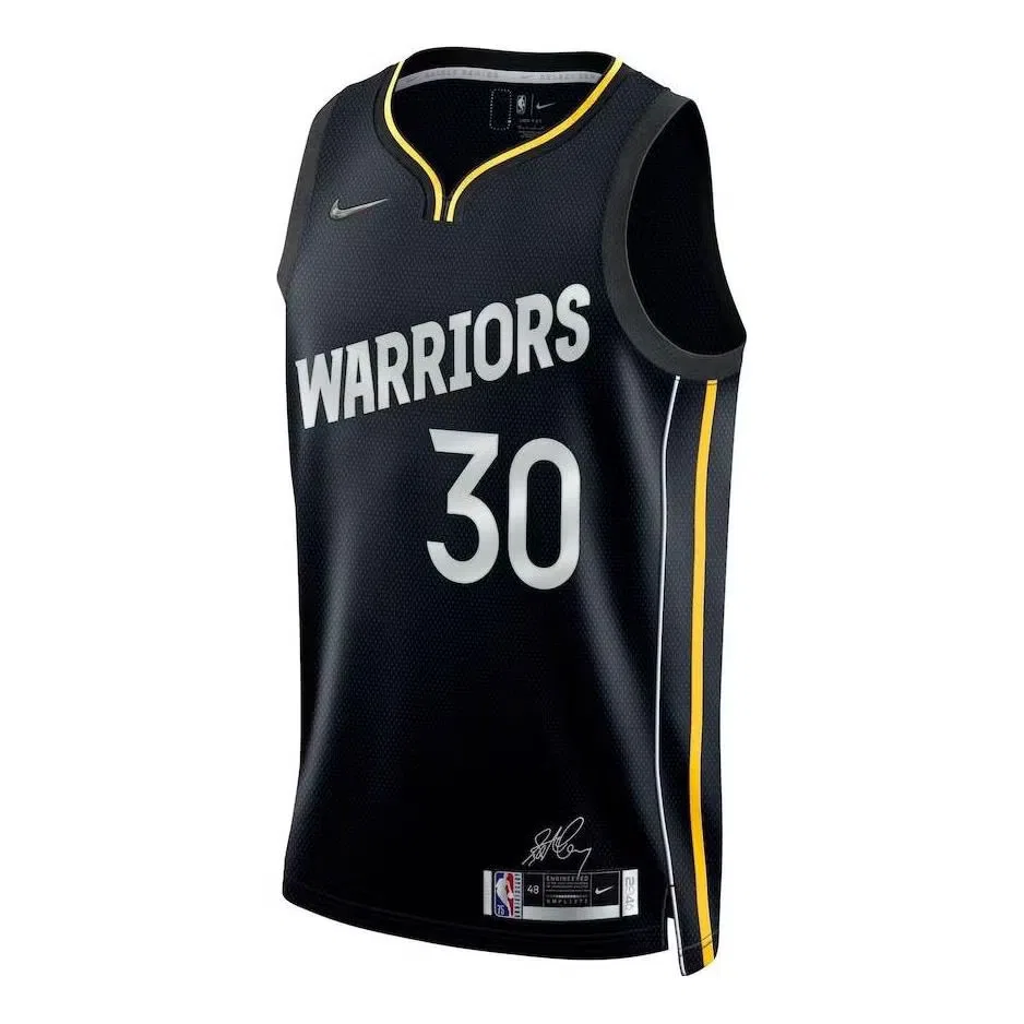 Джерси баскетбольное с принтом Stephen Curry 30 Nike, черный