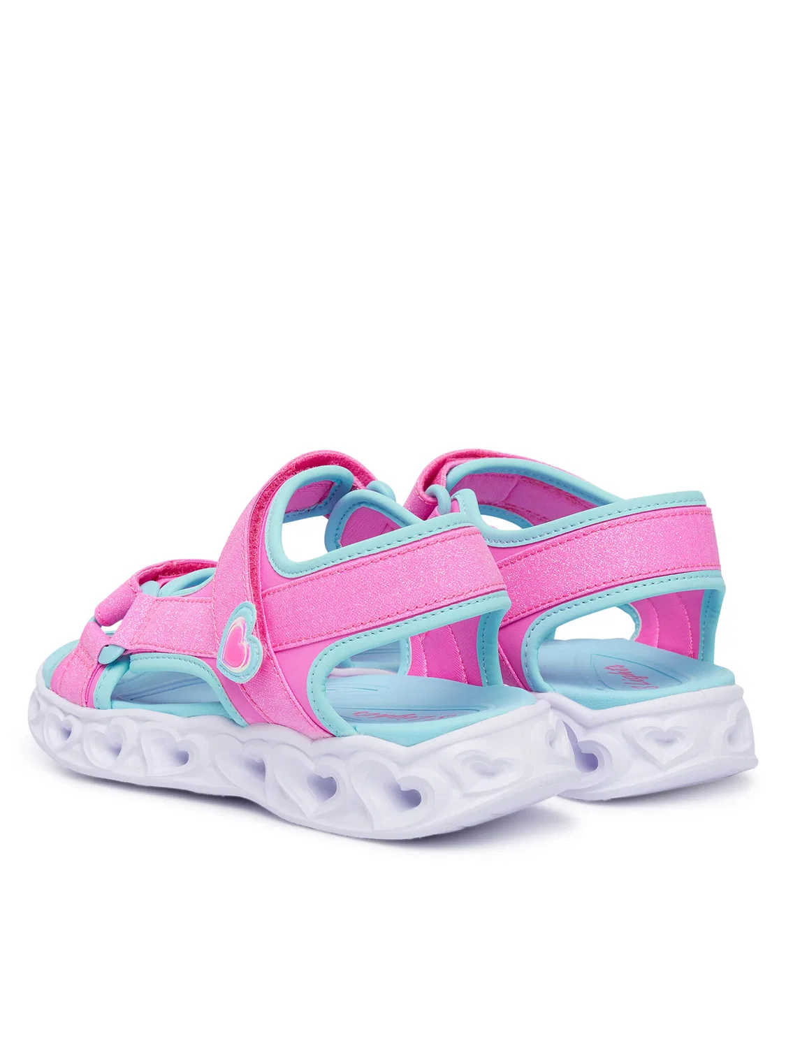 Сандалии для девочки Heart Lights Sandals Skechers, розовый — фото 3