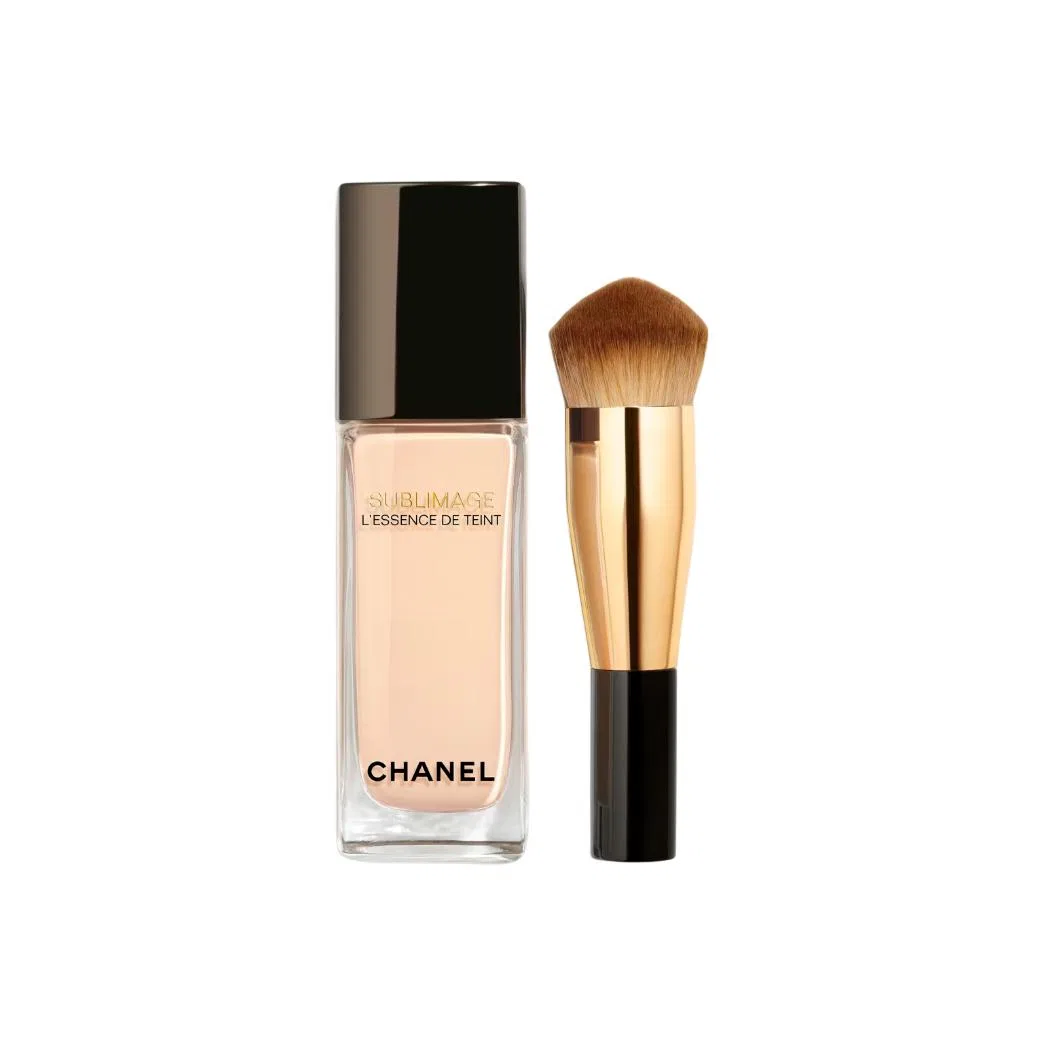 Женская тональная основа с кистью, модель Golden Brick Pink, CHANEL, B20 — фото 4