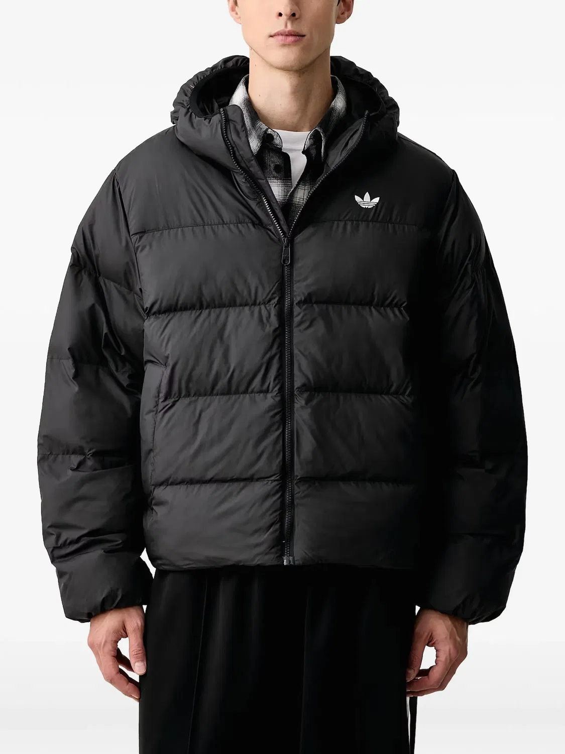 Стеганая куртка с капюшоном Regen черная Adidas, черный