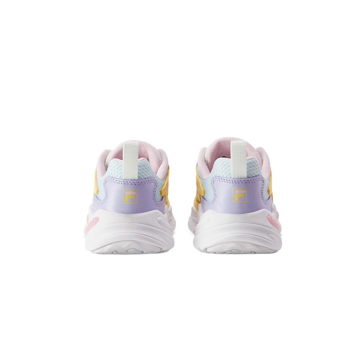 Детские кроссовки для мальчиков с сетчатым верхом FILA KIDS, Sky Window Blue/Light Banana Yellow — фото 3