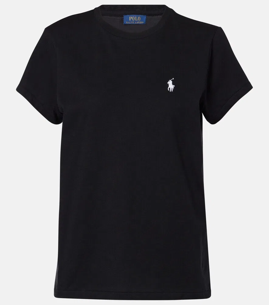 Футболка из хлопкового трикотажа Polo Ralph Lauren, черный