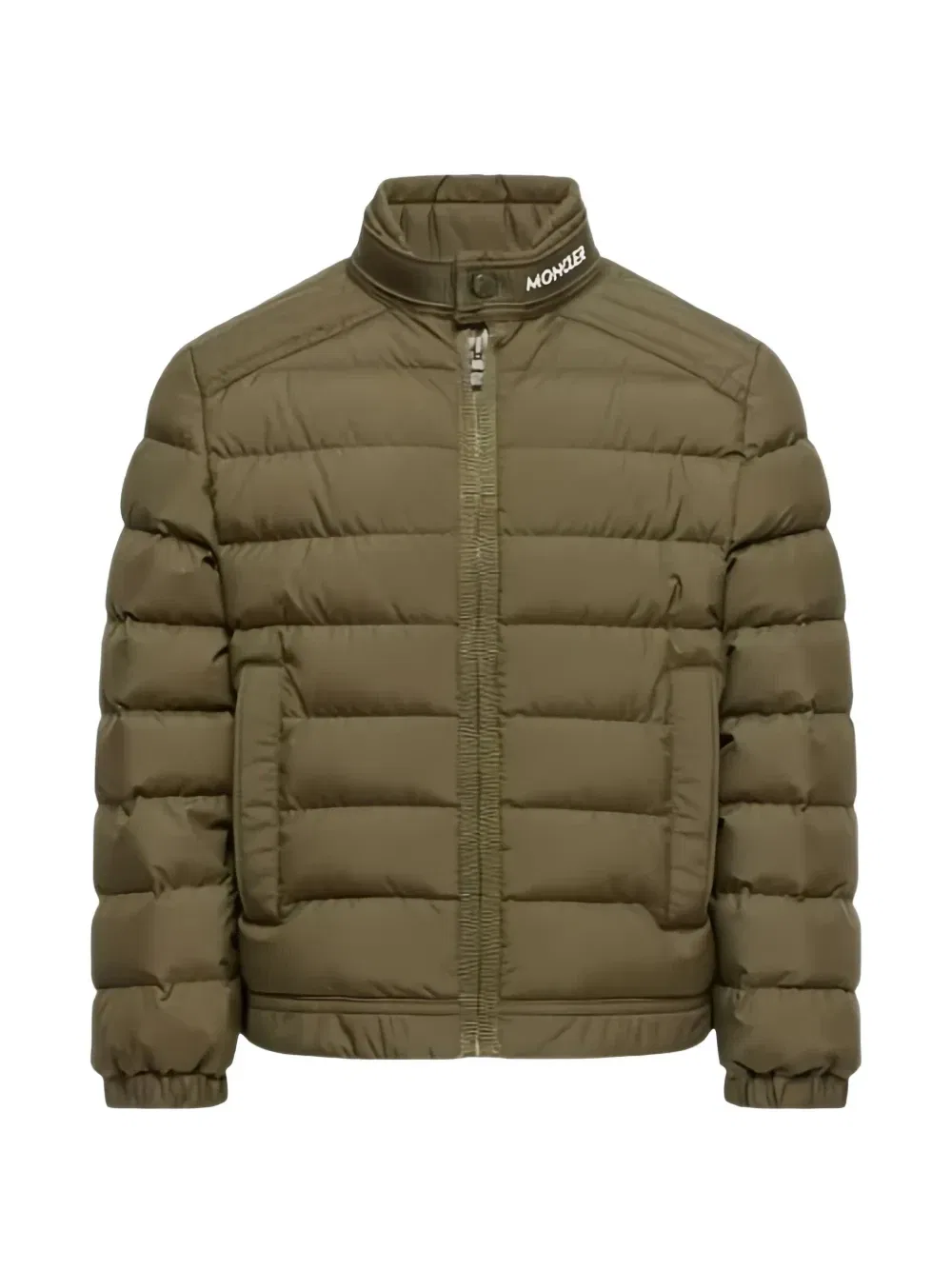 Пуховик Soren Moncler Enfant, зеленый