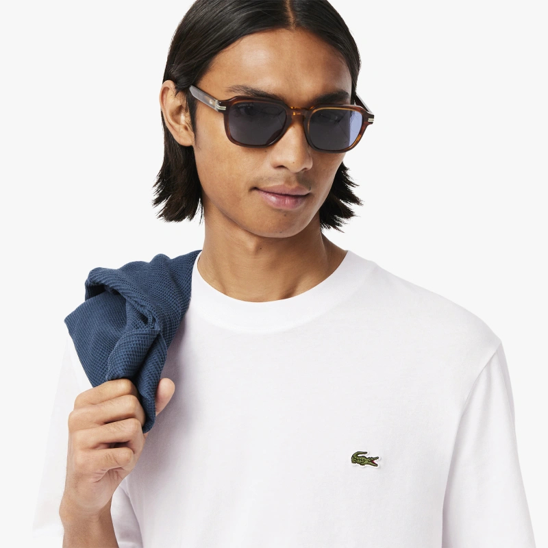 Футболка Lacoste Classic Crew Neck, белый — фото 4