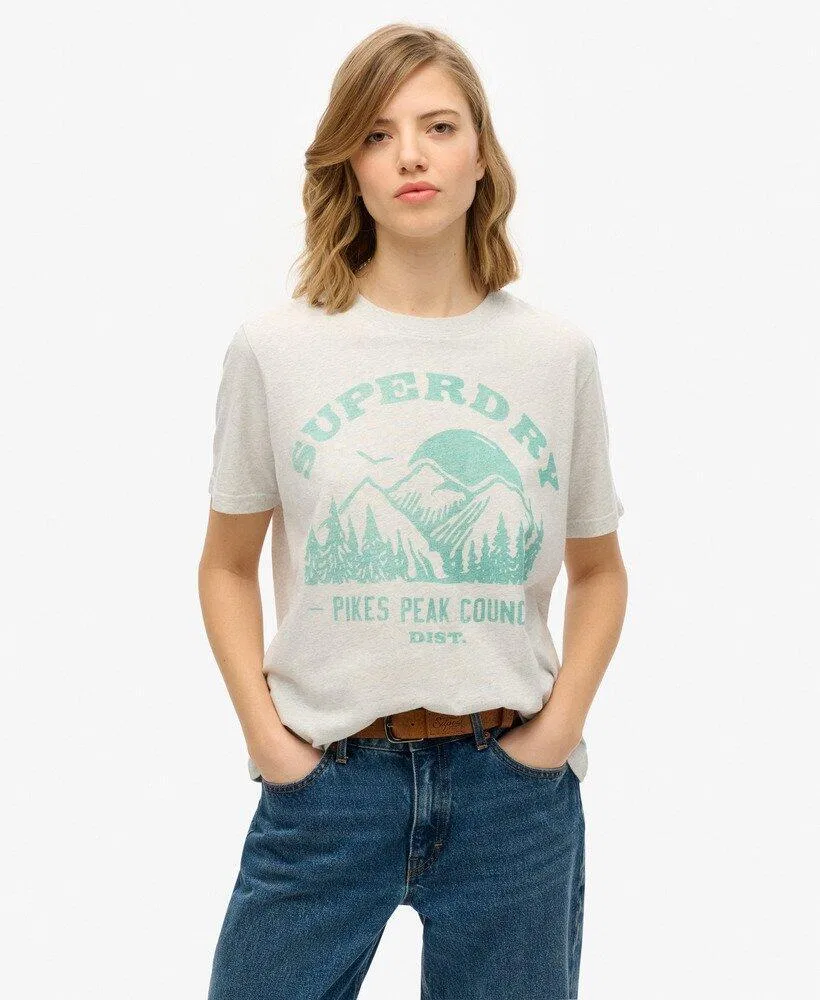 Мужская футболка из хлопка Lo-fi Outdoor Mono Superdry, Grau