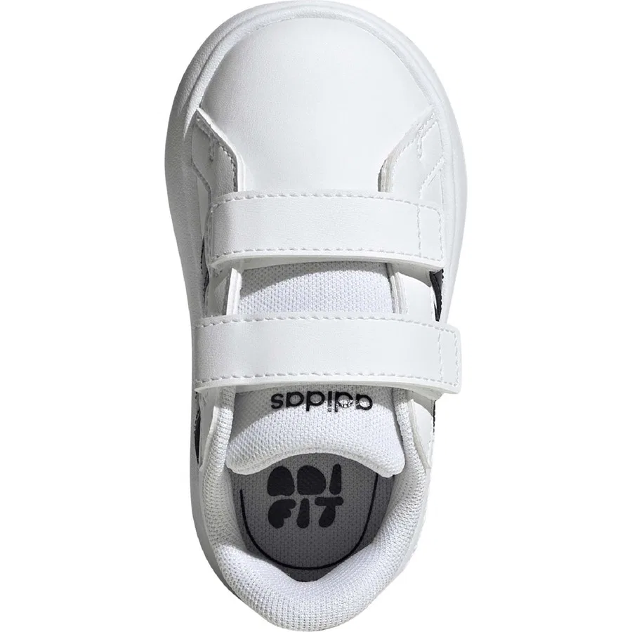 Кроссовки детские с мягкой подошвой Grand Court 3.0 Bubble adidas, Белый — фото 3