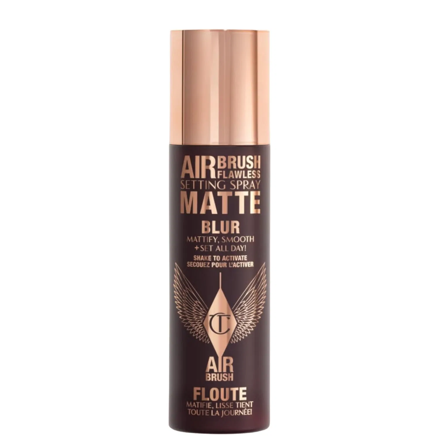 Фиксирующий спрей-мат, Charlotte Tilbury, Airbrush Flawless Mini Setting Spray Kit, 68 мл, прозрачный