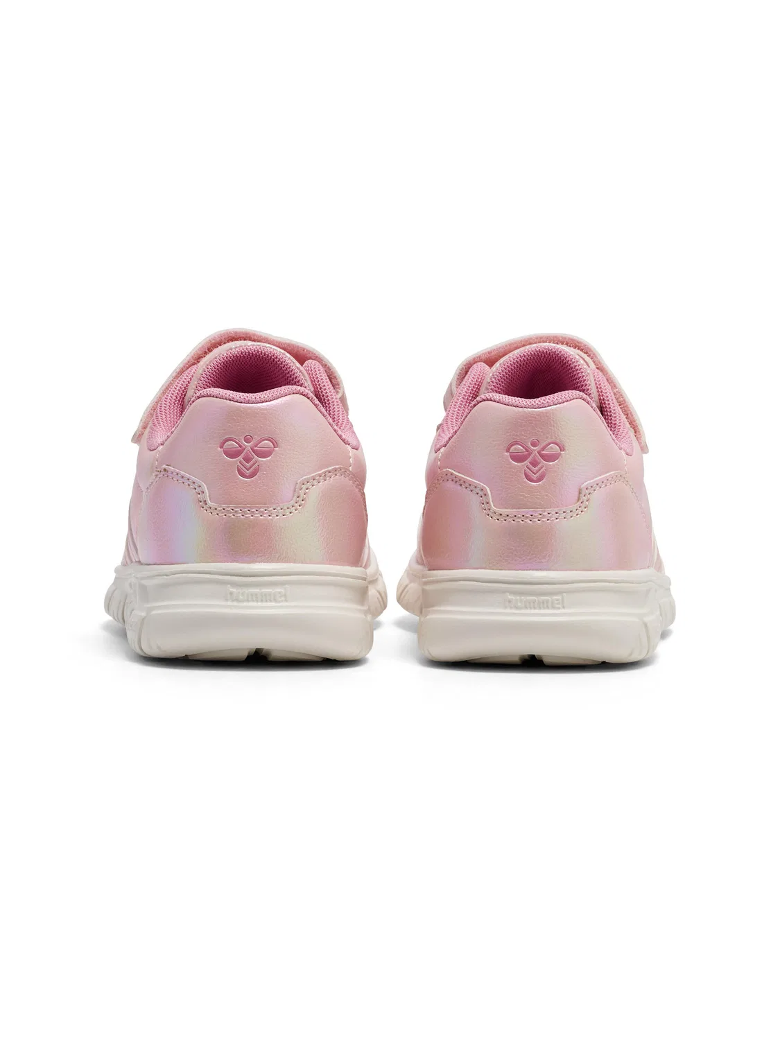 Детские кроссовки с липучкой Crosslite Metallic Hummel, Rosa Bonbonrosa Hellrosa — фото 2