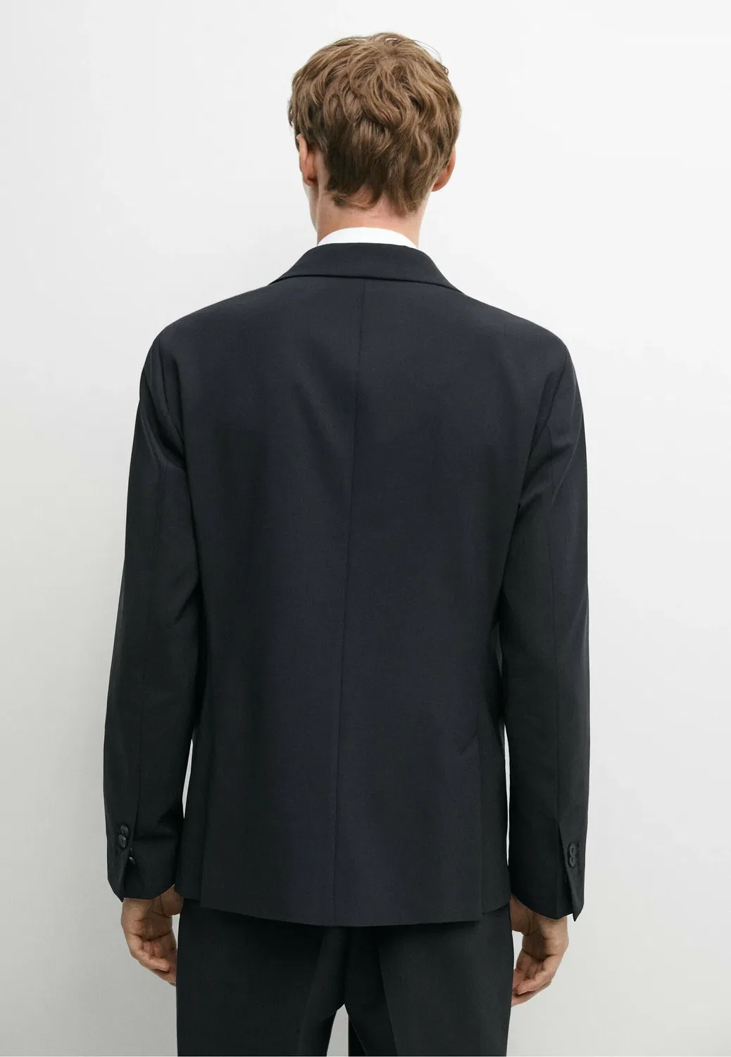 Пиджак Massimo Dutti, Mottled Dark Blue — фото 3