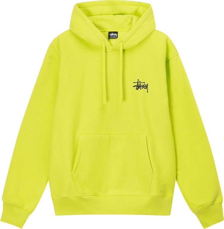 

Худи Stussy Basic Hoodie 'Keylime', зеленый