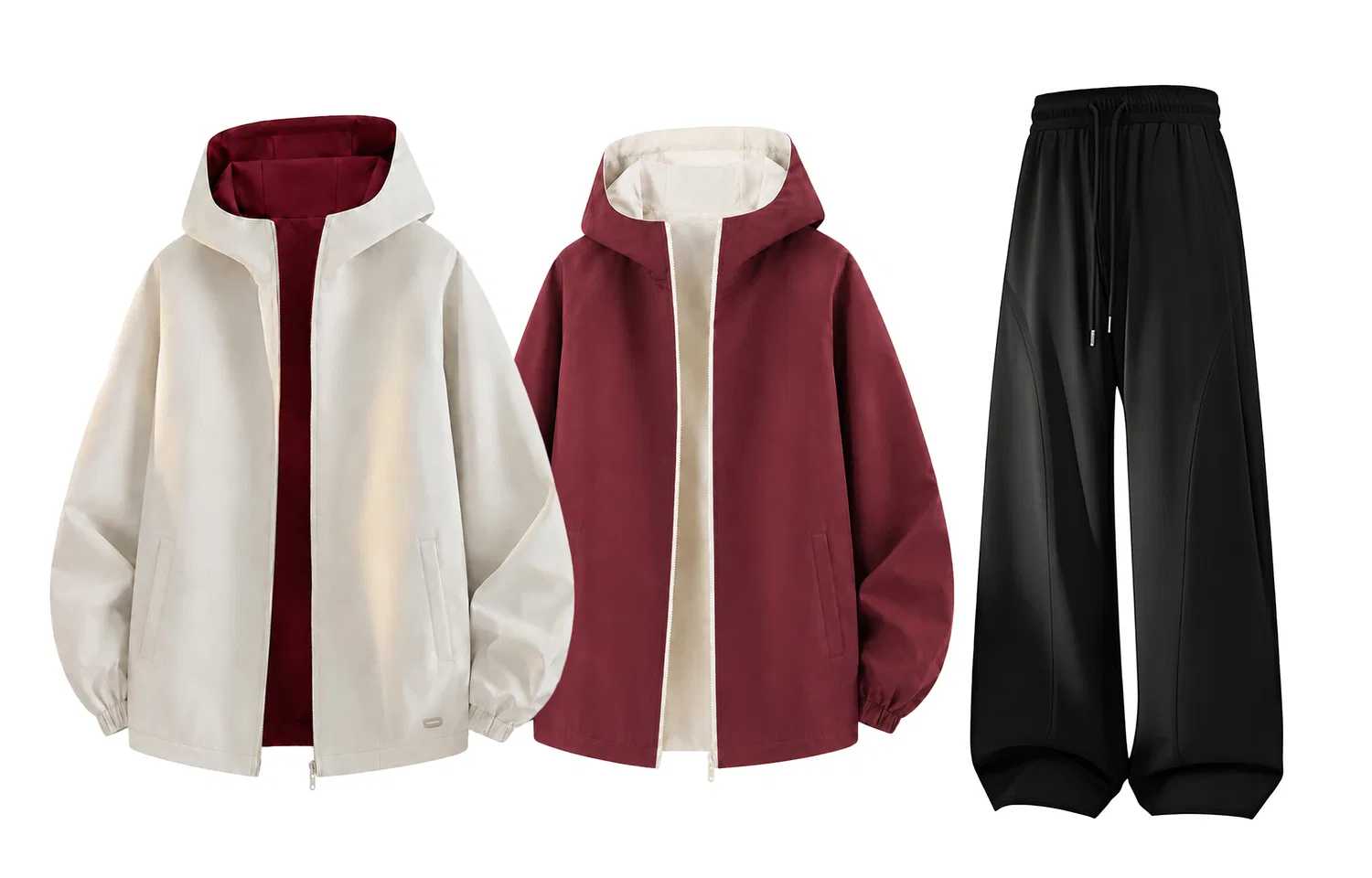Детский комплект куртка и брюки с капюшоном, ветрозащитный, Khaki + Black, WARRIOR