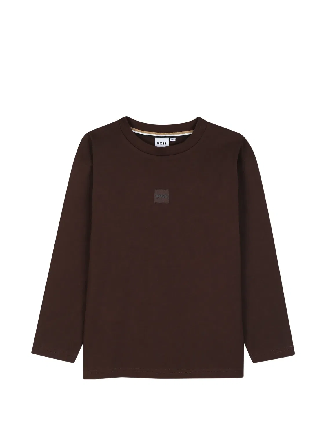 Футболка с графичным принтом и нашивкой-логотипом Boss Kidswear, коричневый