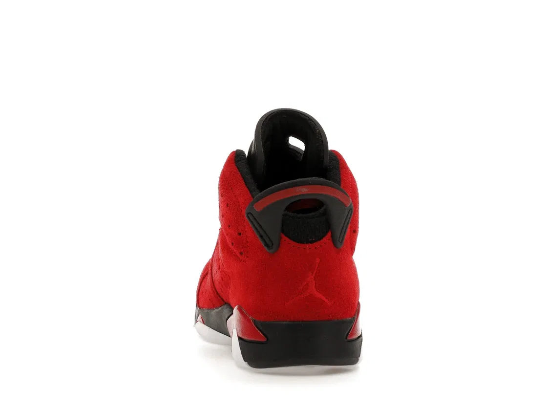 Детские кроссовки с верхом из замши Jordan 6 Retro Jordan, Varsity Red/Black — фото 4
