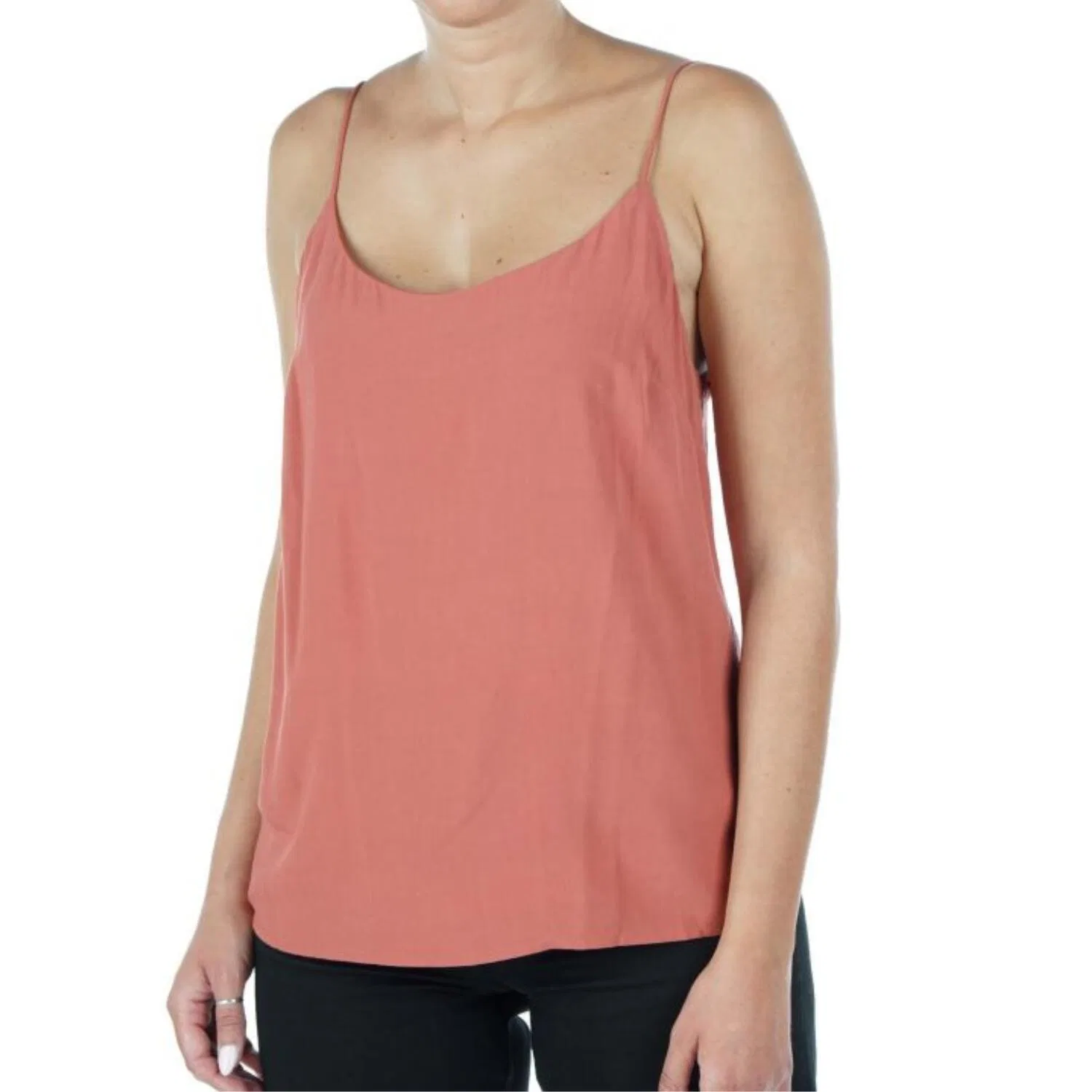 Женская блузка на тонких бретелях Ecovero Strappy Cami Top Superdry, Braun — фото 2