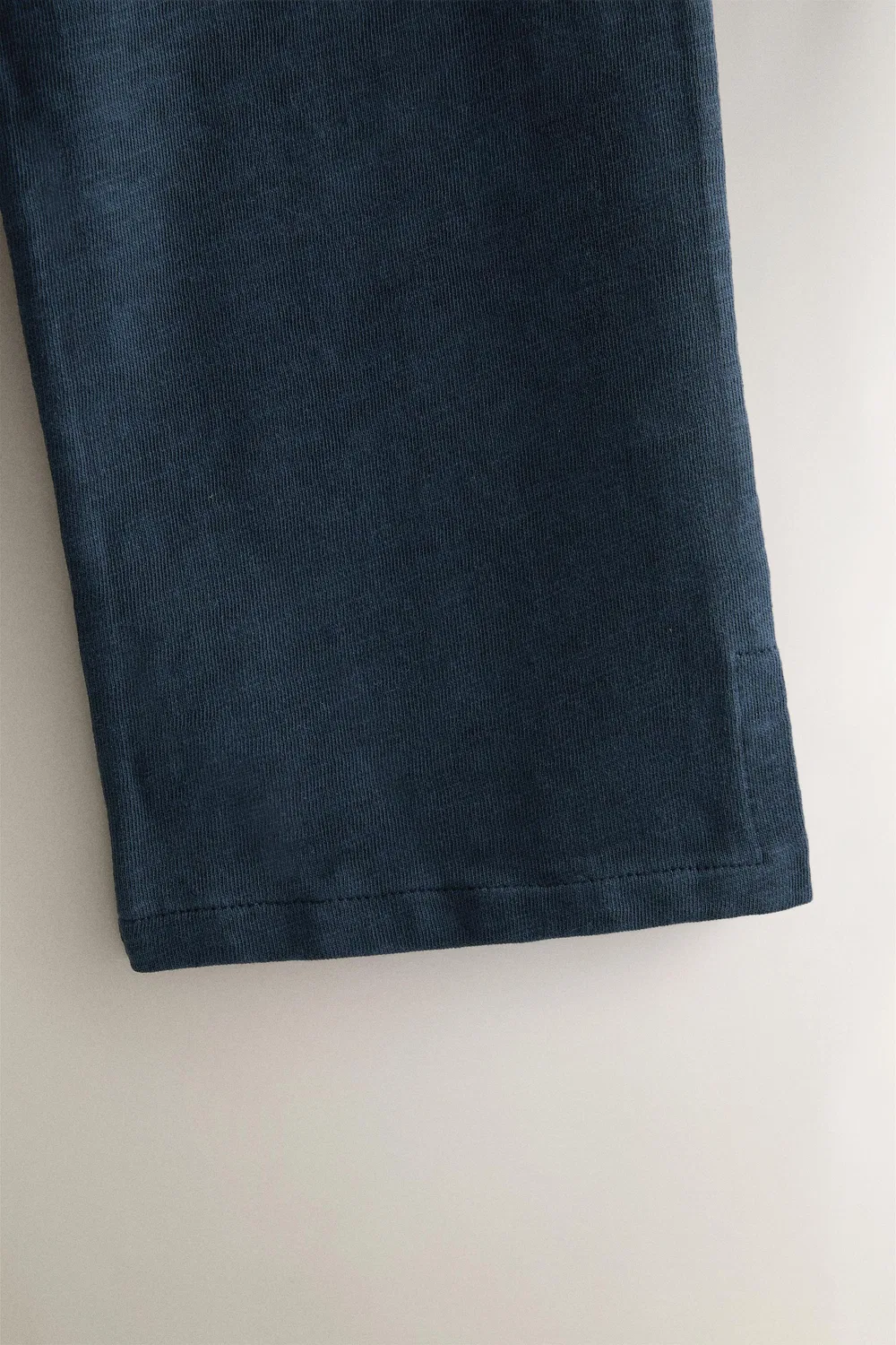 Хлопковые брюки капри ZARA, Indigo — фото 3