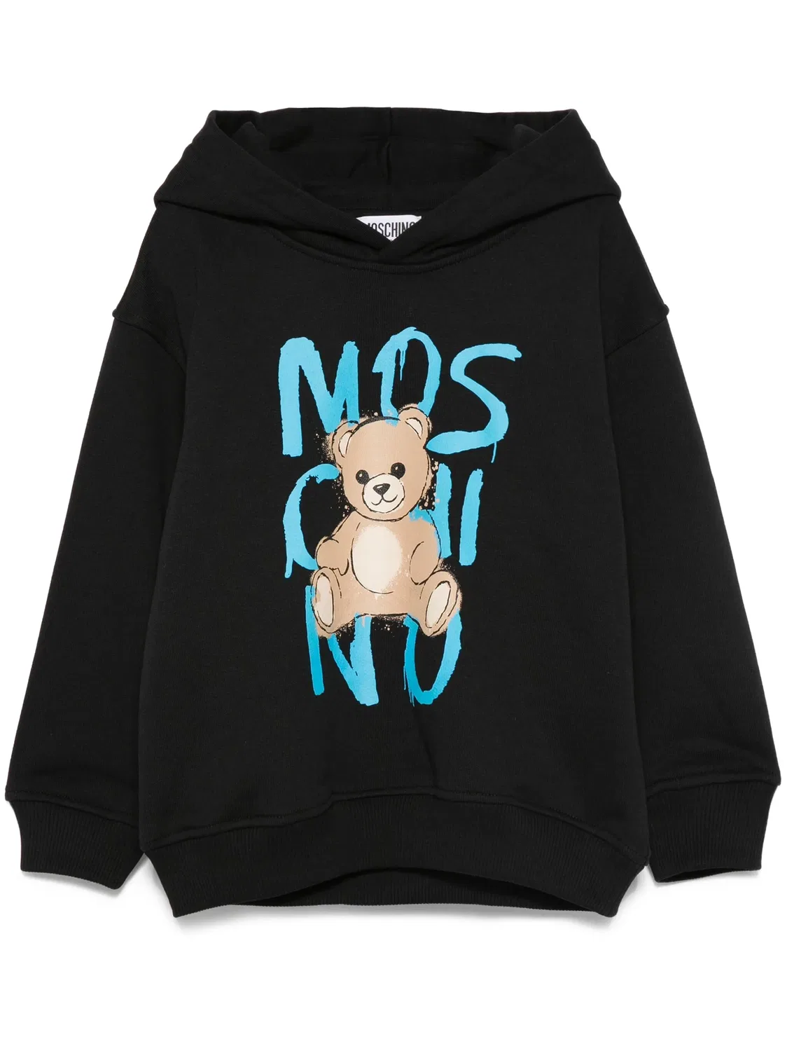 Худи с принтом Teddy Bear Moschino, черный