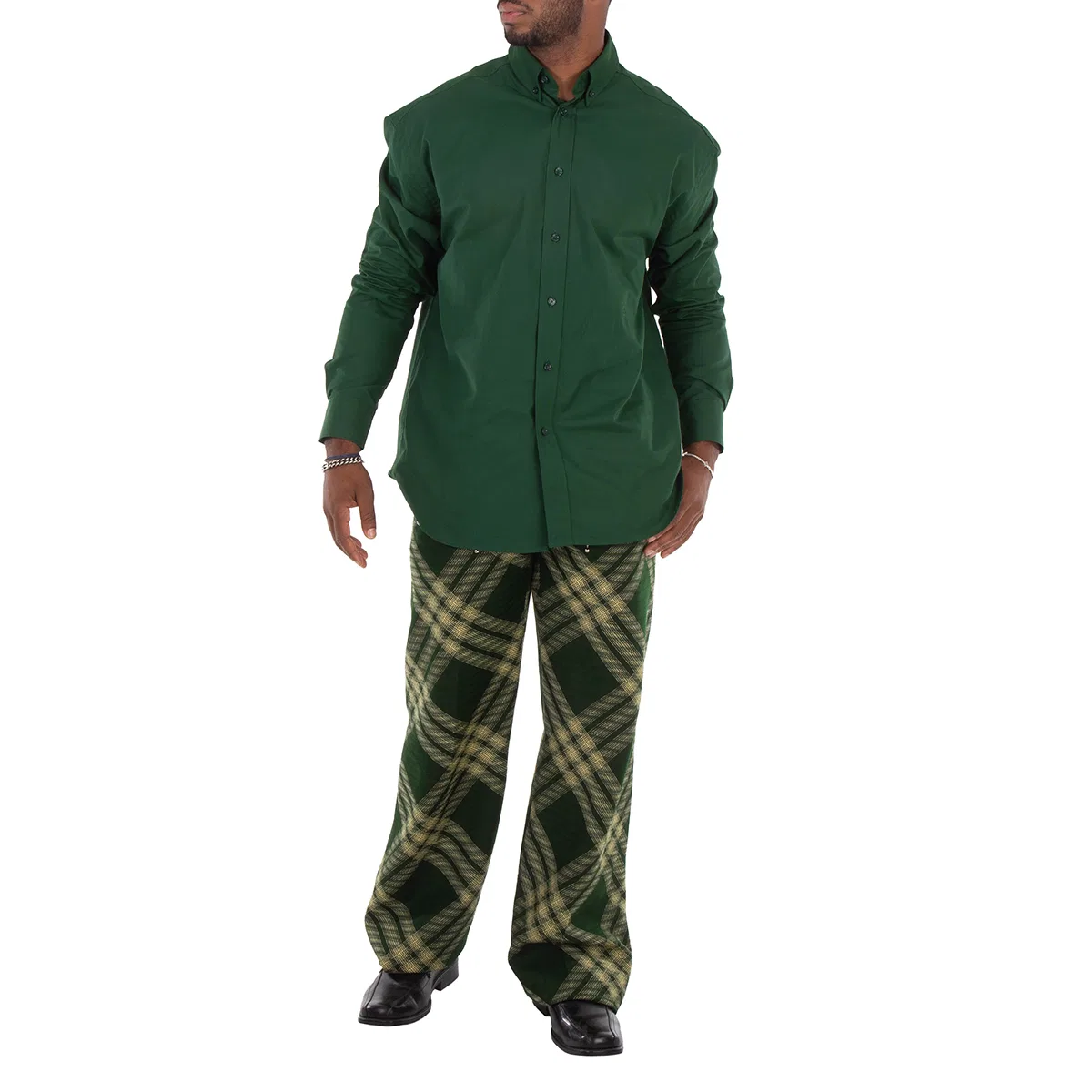 Рубашка с длинным рукавом Equestrian Knight Embroidered Cotton Shirt Burberry — фото 4