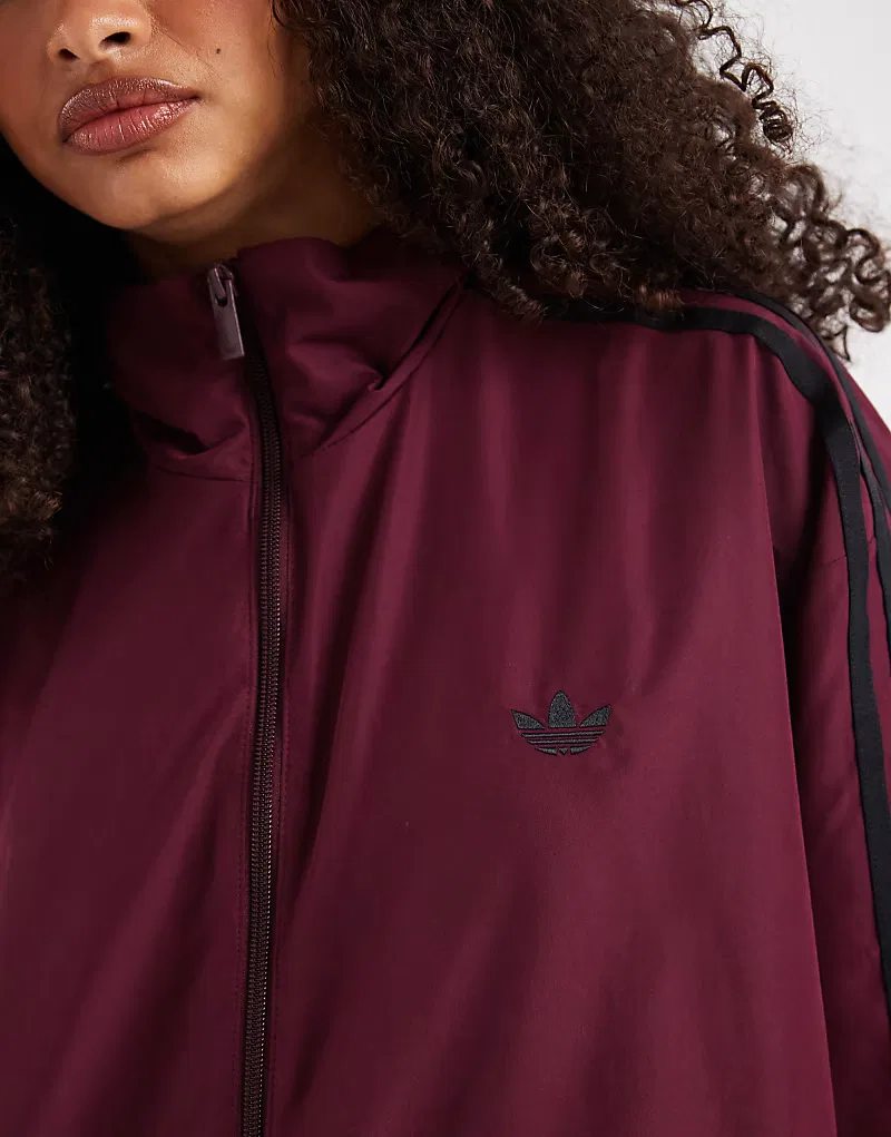 Спортивная куртка Adidas Originals Firebird из тканого материала, бордовый — фото 2
