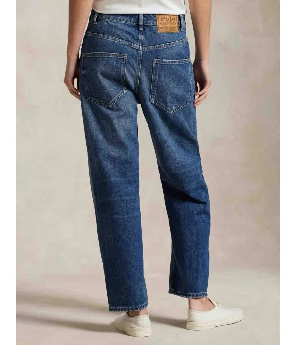 Женские джинсы расслабленного кроя Relaxed Fit Polo Ralph Lauren, синий — фото 3