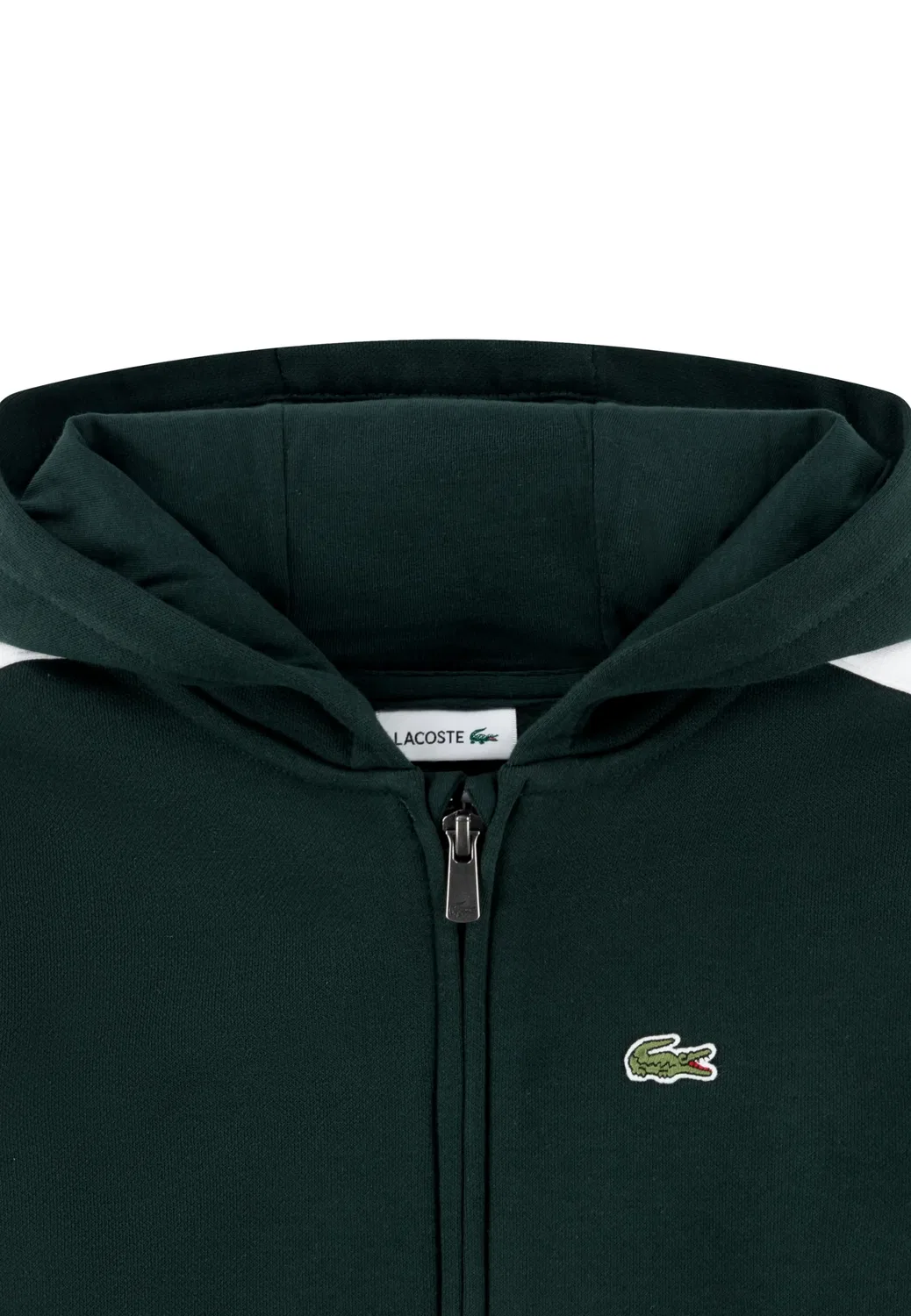 Свитшот темно-зеленый Lacoste, темно-зеленый — фото 4