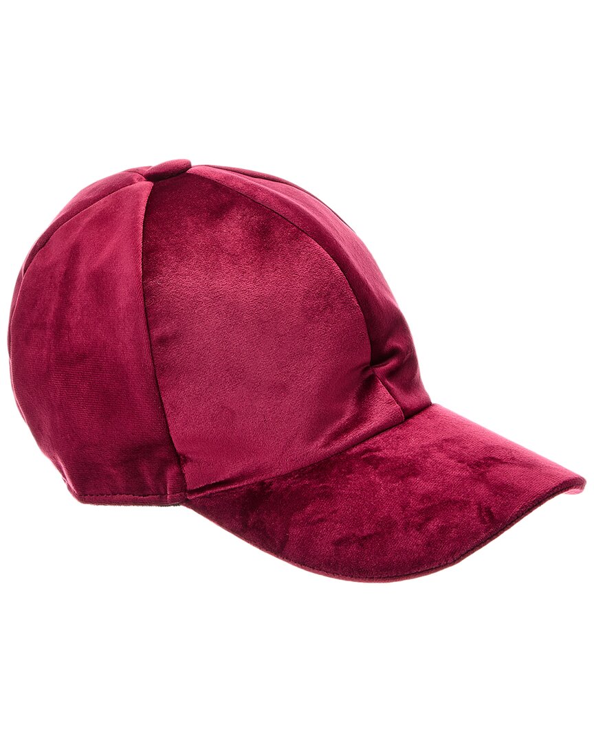 

Бархатная бейсболка Surell Accessories, красный