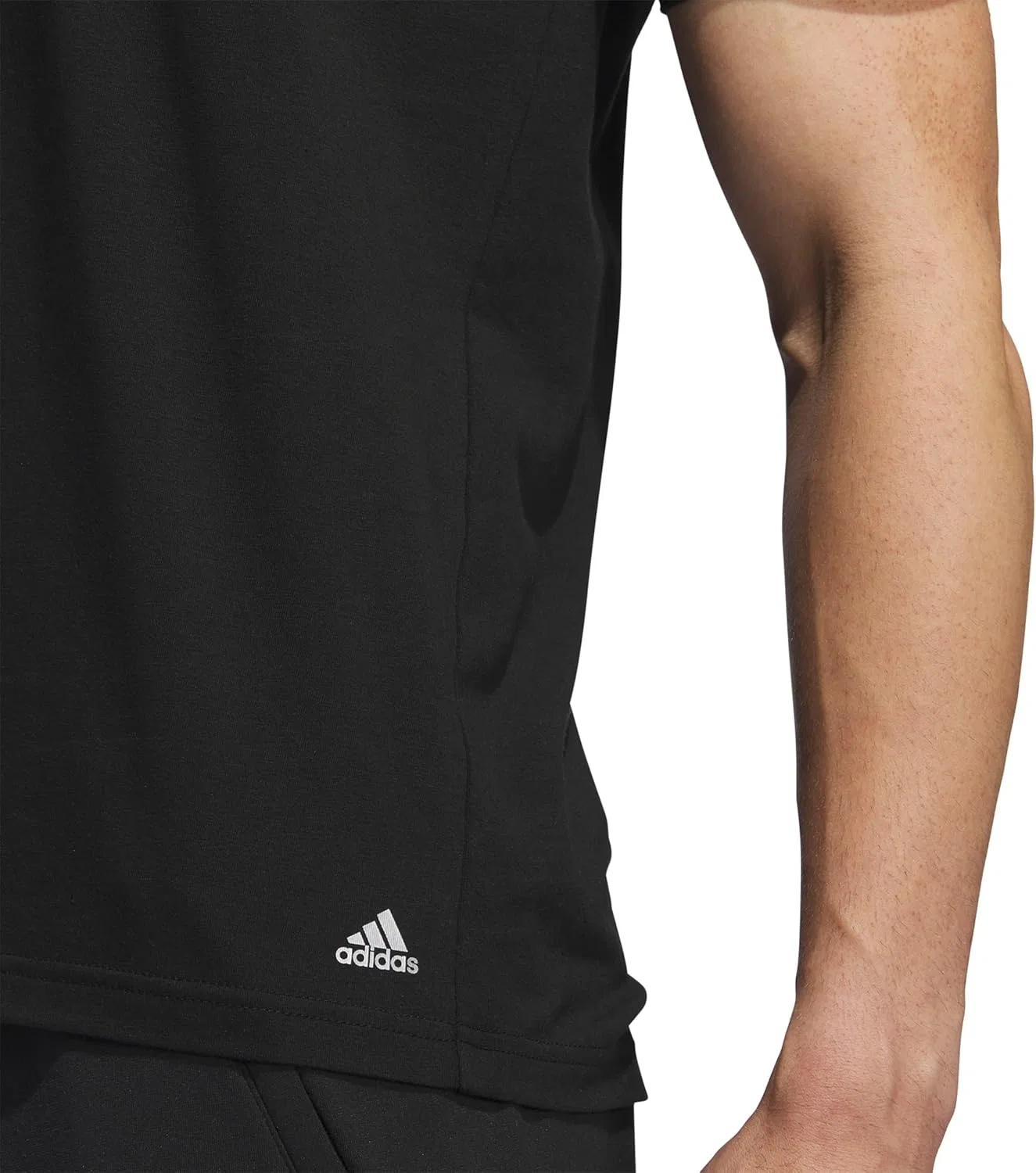 Футболка хлопок с эластаном adidas, 2 шт., Black/Black — фото 2