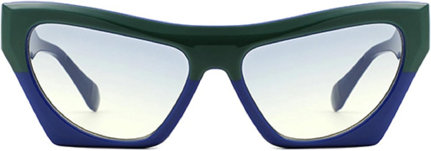 

Винтажные прямоугольные солнцезащитные очки для женщин, модные очки «кошачий глаз», стильные солнцезащитные очки с градиентным переходом цвета, защита от ультрафиолета UV400 mincl, Blue