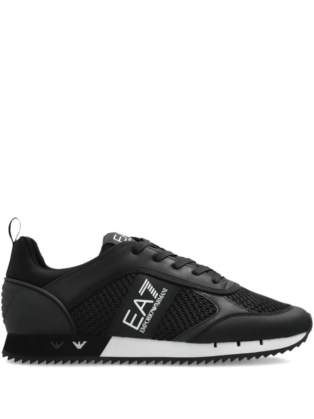 

Кроссовки на шнуровке с логотипом Ea7 Emporio Armani, черный