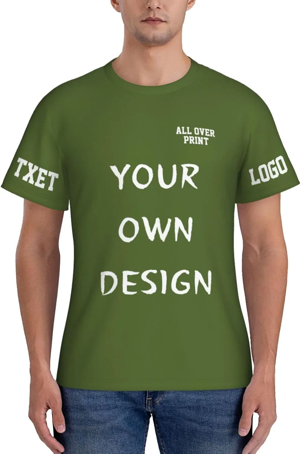 

Футболка с принтом и логотипом