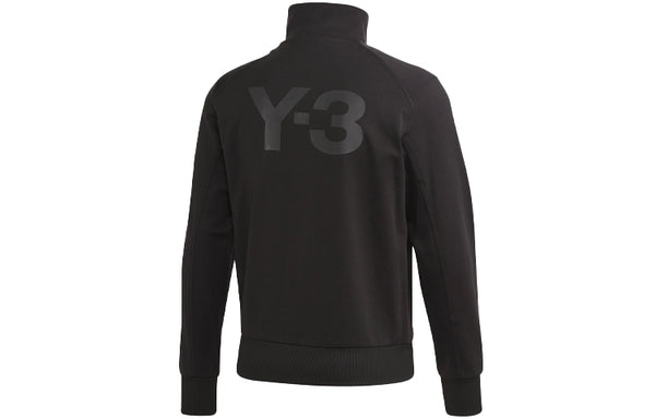 Куртка men's y-3 printing logo stand collar zipper long sleeves jacket black Adidas, черный — фото 2