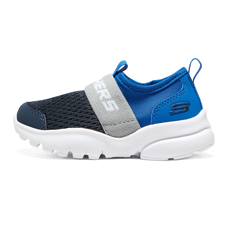 

Низкие, износостойкие туфли Razor Fle для малышей и младенцев Skechers, синий/серый