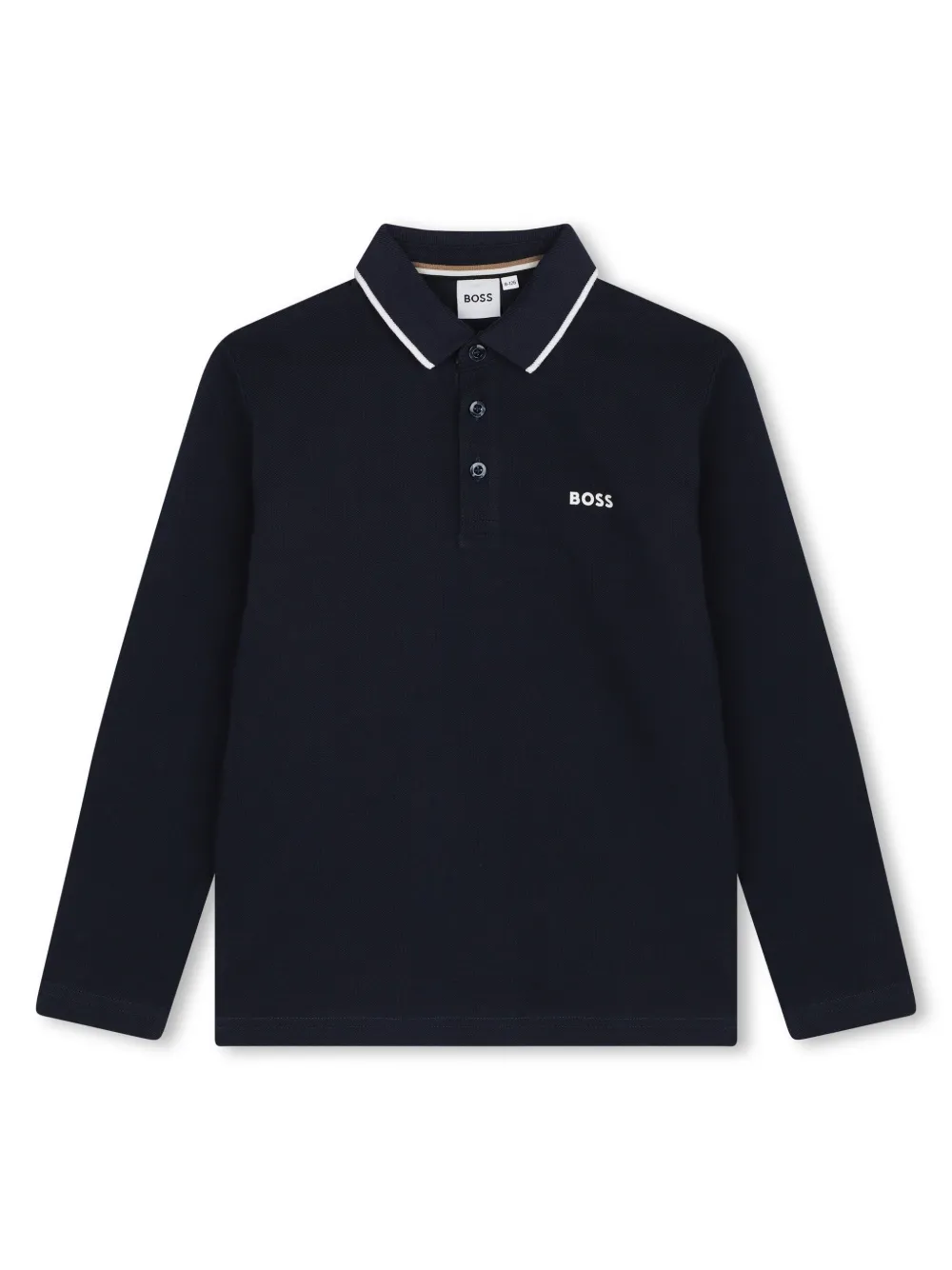 

Рубашка поло с логотипом BOSS Kidswear, синий